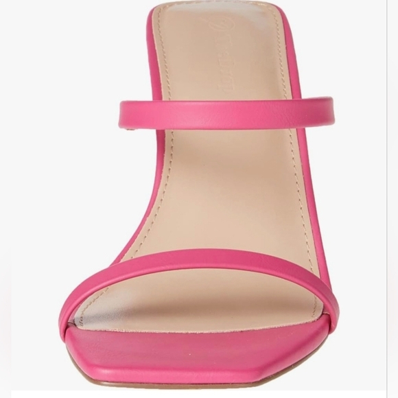 The Drop Avery Square Toe Two Strap High Heeled Sandal #780 - Picture 11 of 16